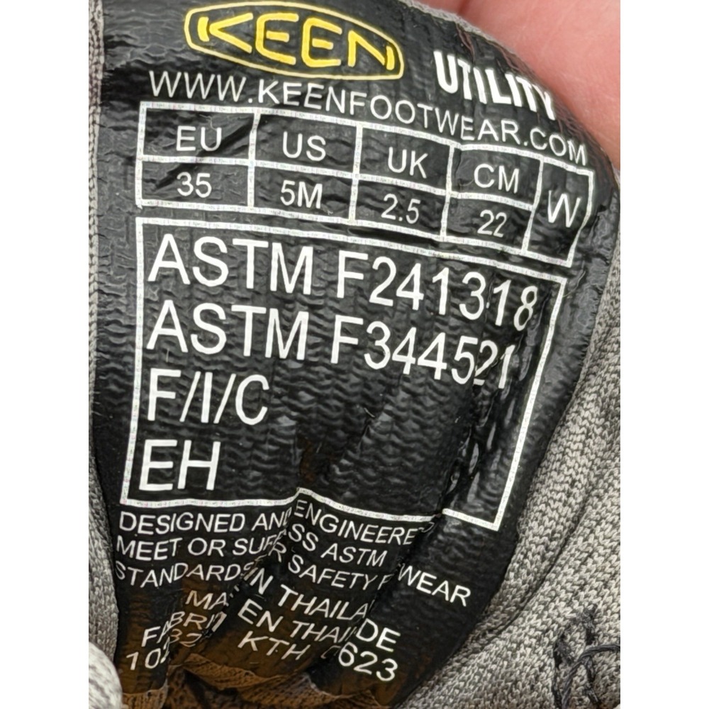 Keen Utility Flint 2,Women's 5,EU: 35, Hard Toe,Steel Grey / Rose,1023232M - Picture 11 of 13